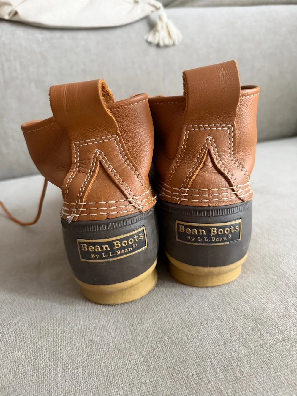 Men's LL Bean Duck Boots - Waterproof Outdoor Lace-Up